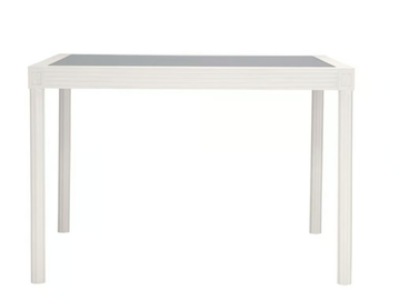 QUADRATL - Square glass and aluminium dining table by JANUS et Cie - view 3